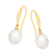 9ct Gold Cultured Freshwater Pearl Tear Drop Shepherd Hook Earrings