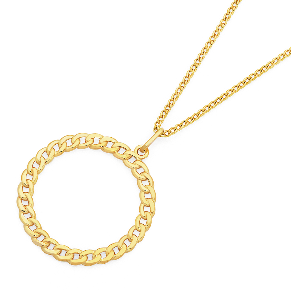 9ct 14mm Round Disc Pendant | Prouds