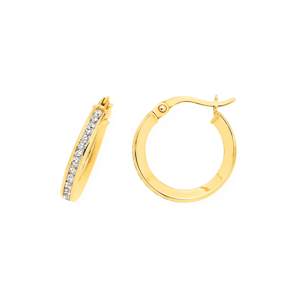 Buy Taraash 925 Sterling Silver CZ Hoop Earrings for Women Online At Best  Price  Tata CLiQ