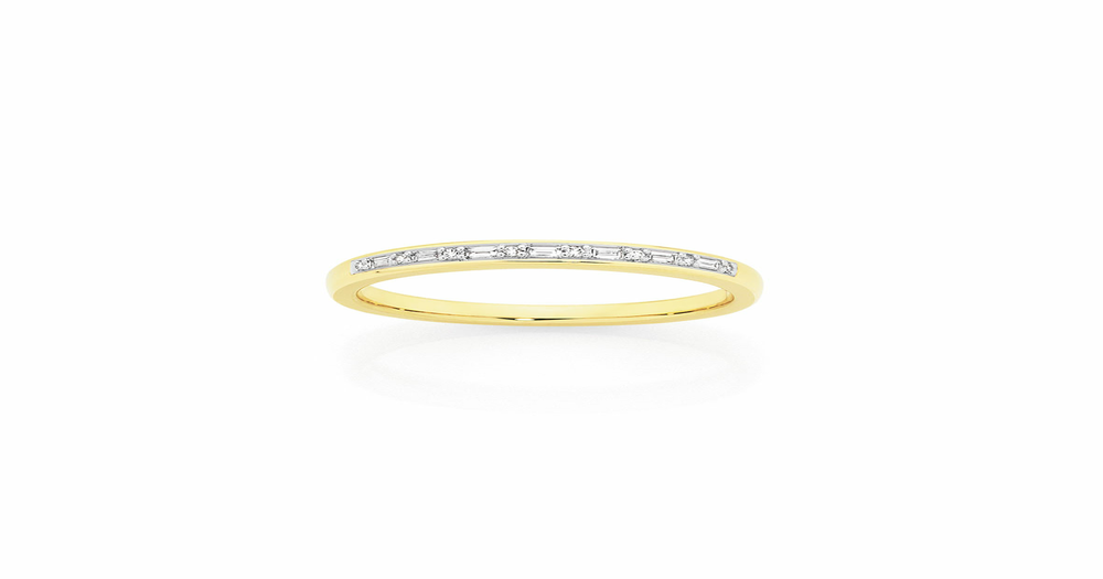 9ct Gold Diamond Band Goldmark (AU)