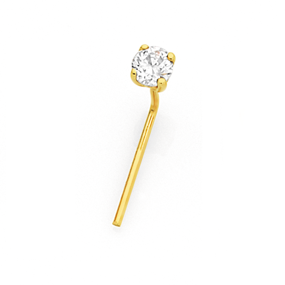 Diamond nose stud gold discount