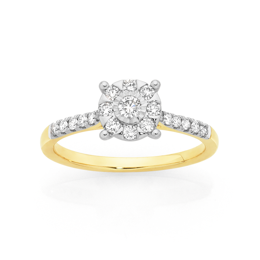 9ct Gold Diamond Solitaire Ring | Goldmark (AU)