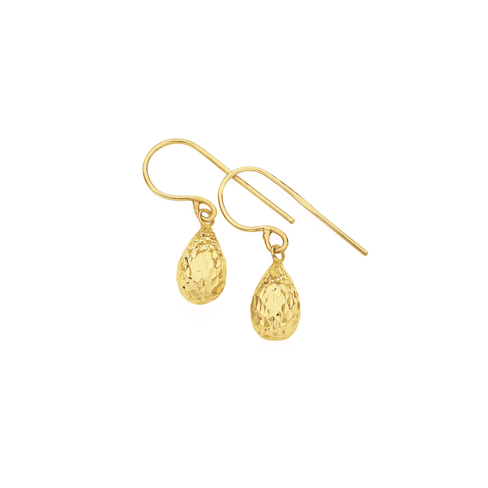 9ct Gold MotherofPearl Long Drop Earrings  Macintyres of Edinburgh