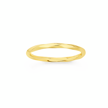 9ct Gold Twist And Polished Dress Ring | Goldmark (AU) 9ct Gold Twist And Polished Dress Ring | Goldmark (AU)