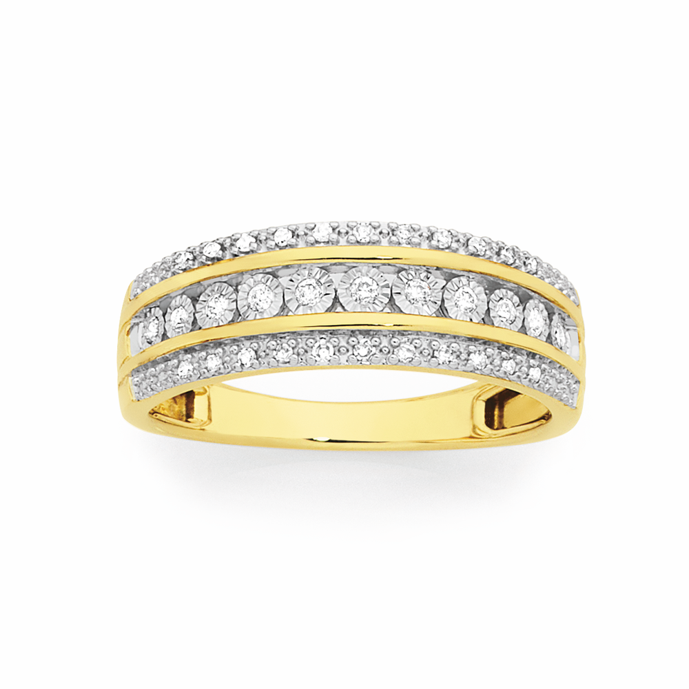 Art Deco 18ct Gold, Diamond Ring - Antique And Vintage Elegance Online  Australia Melbourne Sydney