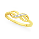 9ct Gold Diamond Infinity Ring