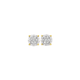 9ct Gold Diamond Miracle Set Cluster Stud Earrings