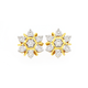 9ct Gold Diamond Miracle Set Snowflake Stud Earrings