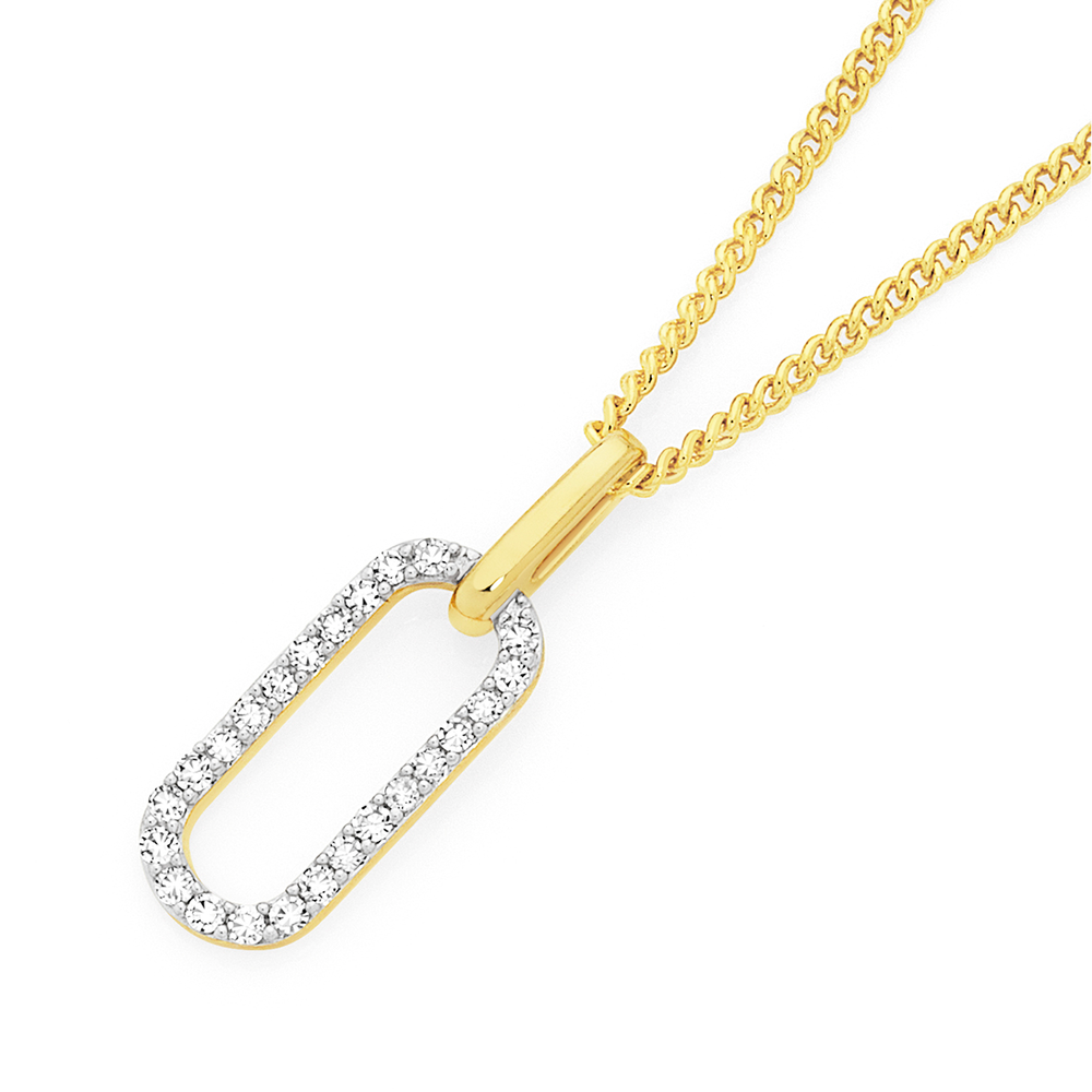 Rory Paper Clip Diamond Necklace – Steven Singer Jewelers