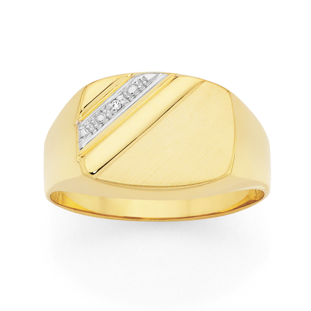 YUG Zirconia Gold Ring For Men (High Polish) – Welcome to Rani Alankar