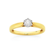 9ct Gold Diamond Solitaire Ring