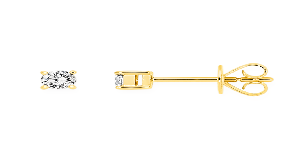 9ct Gold Diamond Stud Earrings Goldmark (AU)