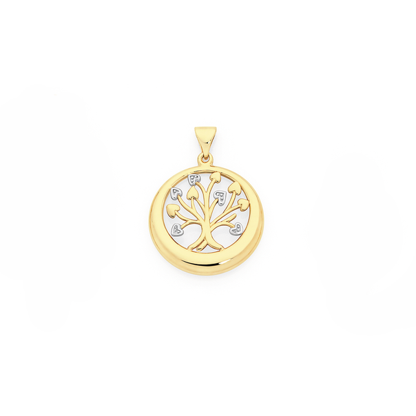 9ct Gold Diamond Tree of Life Pendant