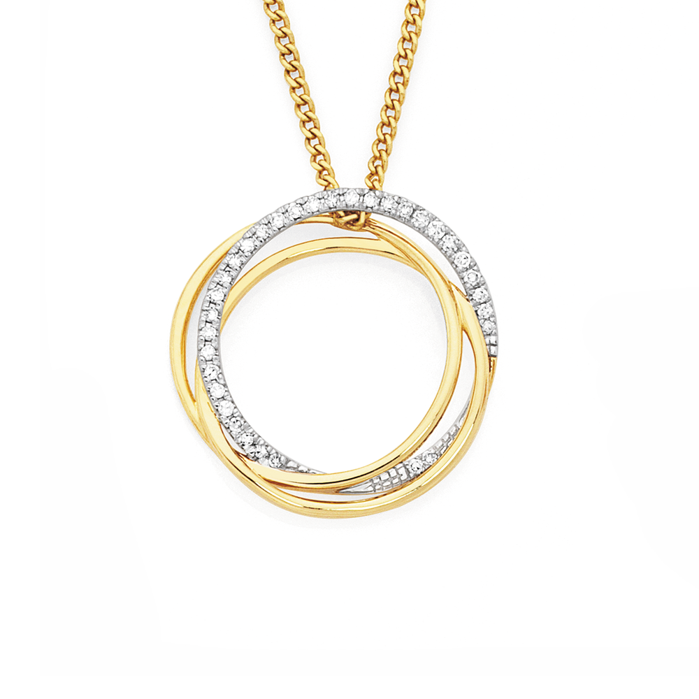 Gelin 14K Solid Gold Circle Necklace | Karma Necklace | Open Circle Necklace  | 14K Yellow Gold Necklaces for Women – Gelin Diamond