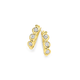 9ct Gold Diamond Twist Hoop Earrings