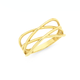 9ct Gold Double Crossover Dress Ring