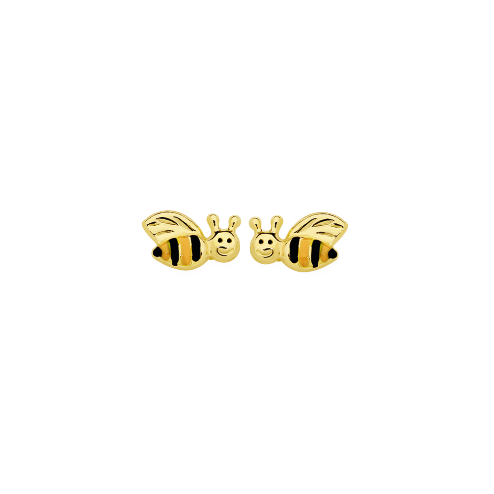 9ct gold sales bee earrings