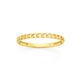 9ct Gold Fine Curb Stacker Ring
