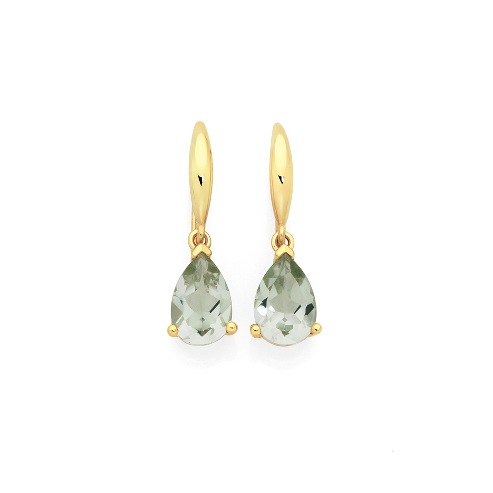 Elegant Natural Green Amazonite and Sterling Silver Drop Earrings - Franki  Baker Jewellery