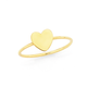 9ct Gold Heart Disc Fine Dress Ring