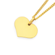 9ct Gold Heart Disc Pendant