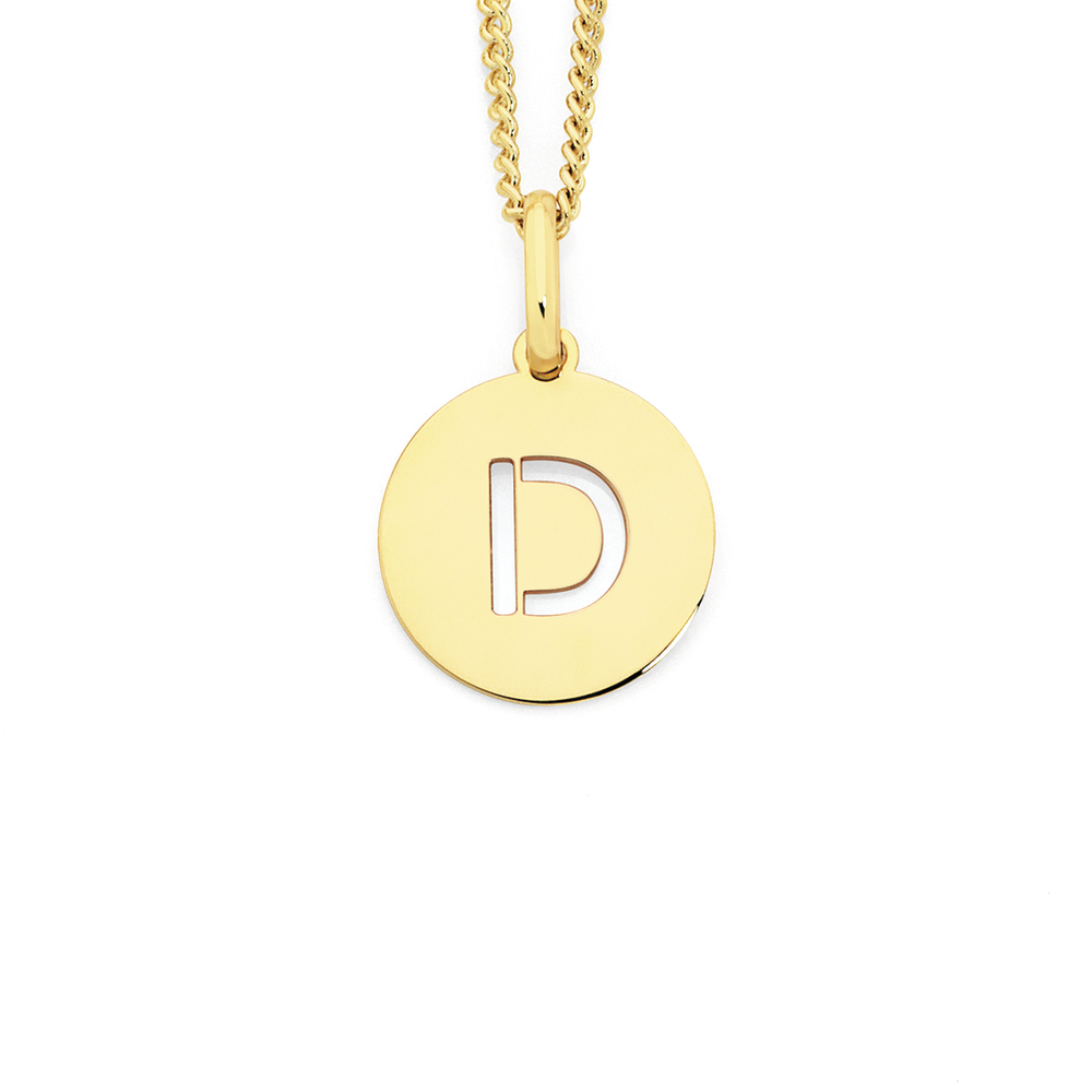Diamond - K - Necklace | 9ct Gold - Gear Jewellers