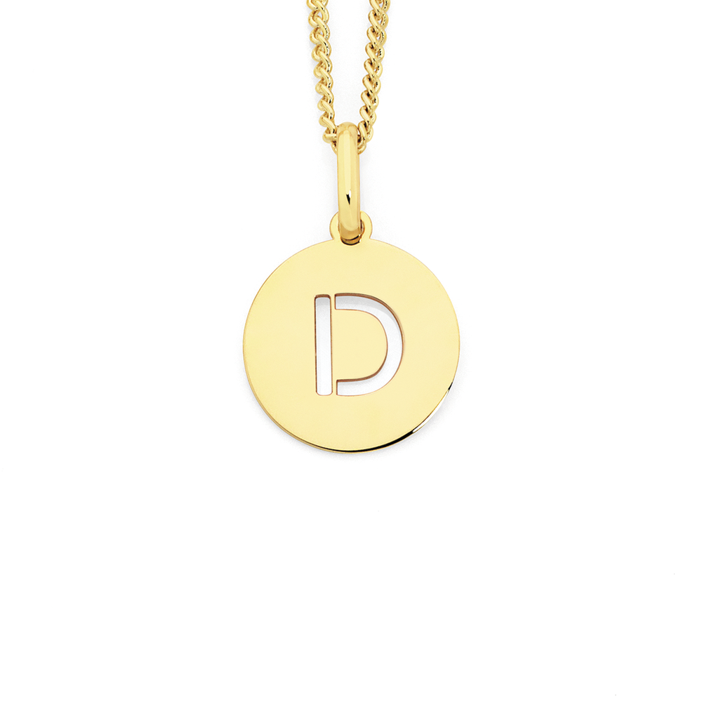 Gold disc pendant australia discount