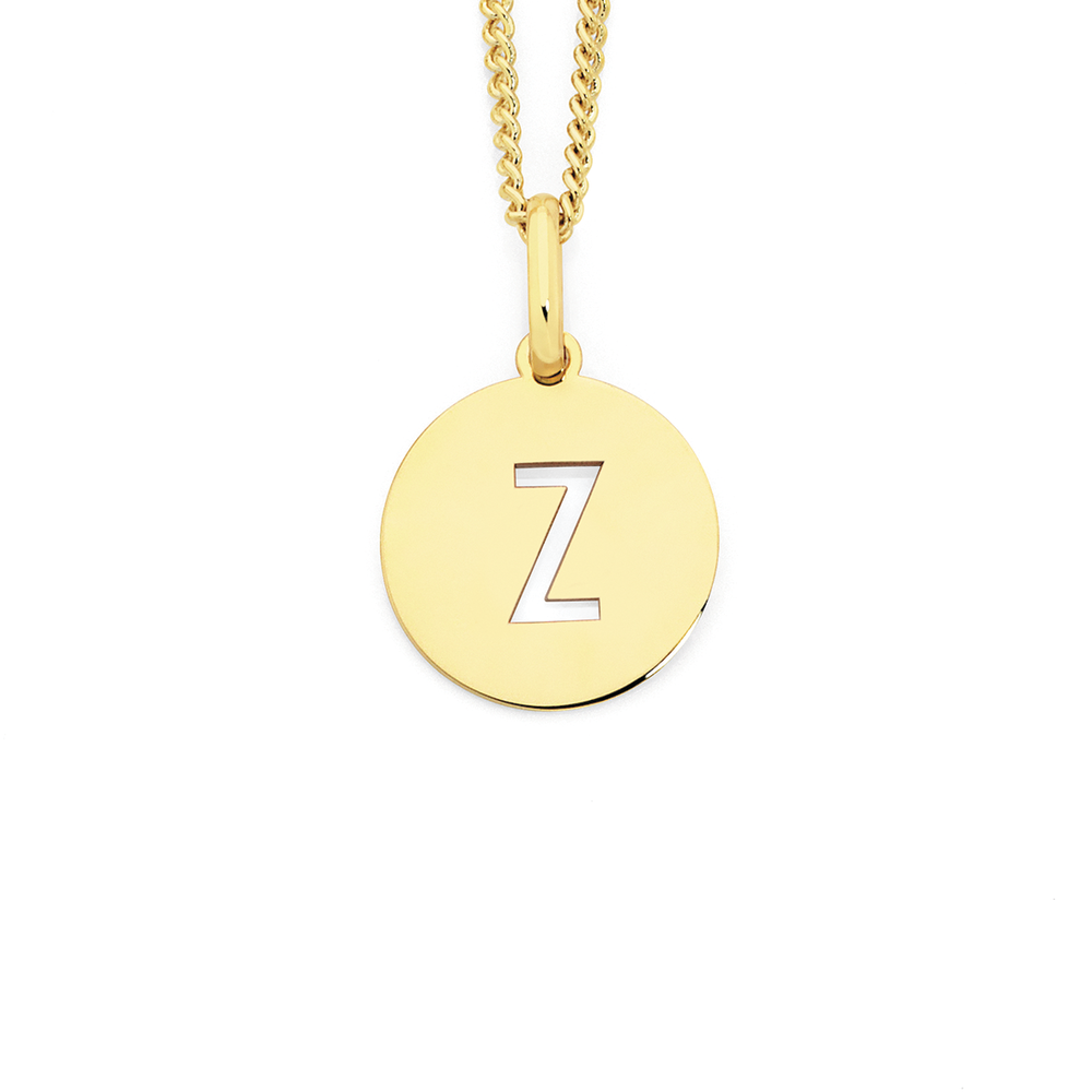 Z gold pendant sale