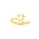 9ct Gold Lotus Flower Wrap Toe Ring