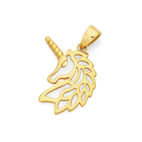 9ct Gold Magical Unicorn Pendant