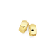 9ct Gold on Silver Polished Wide Huggie Earrings