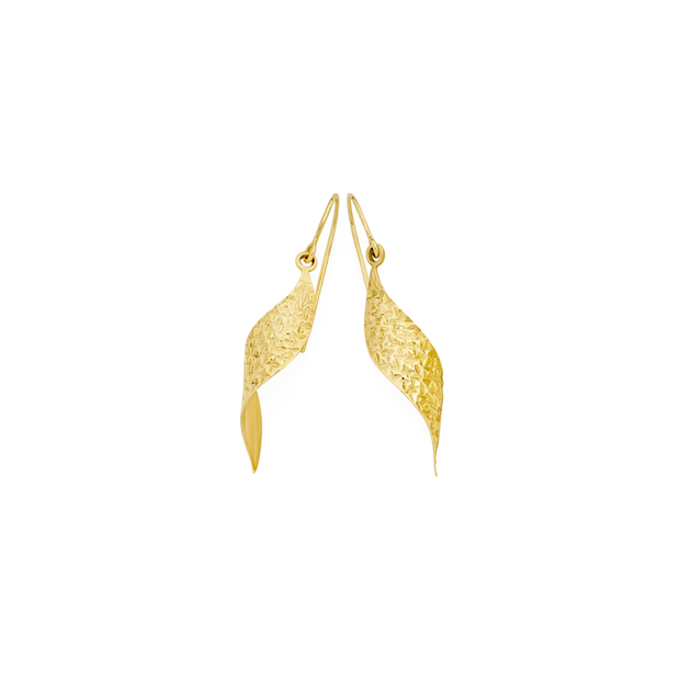 9ct Gold On Silver Wave Pointed Drop Earrings Goldmark AU 9ct-gold-on-silver-wave-pointed-drop-earrings-goldmark-au