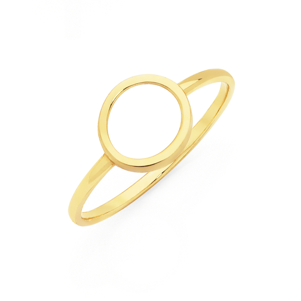 9ct Gold Open Circle Dress Ring