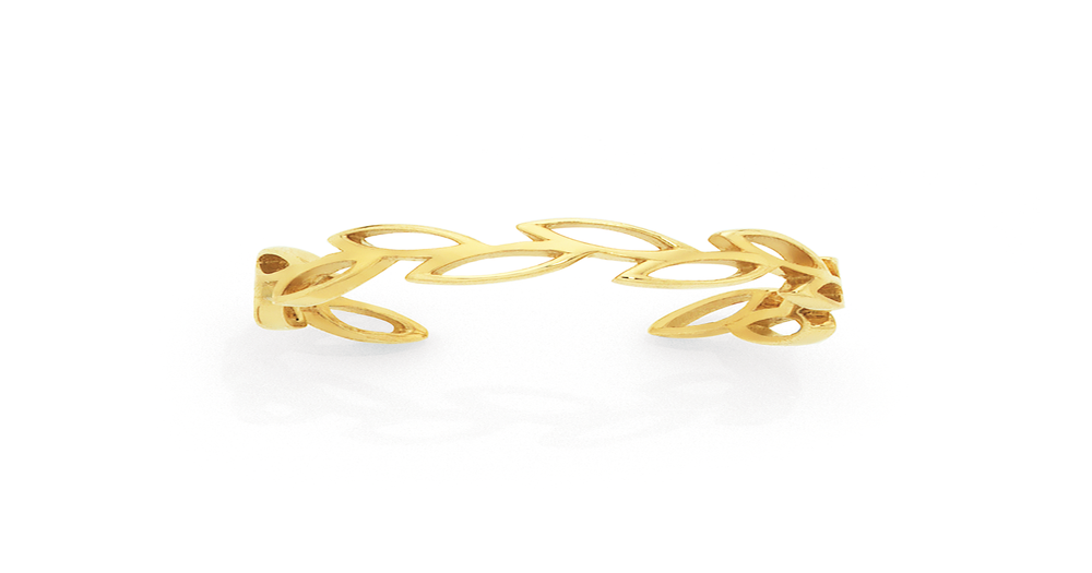 9ct Gold Open Leaf Wreath Toe Ring Goldmark (AU)