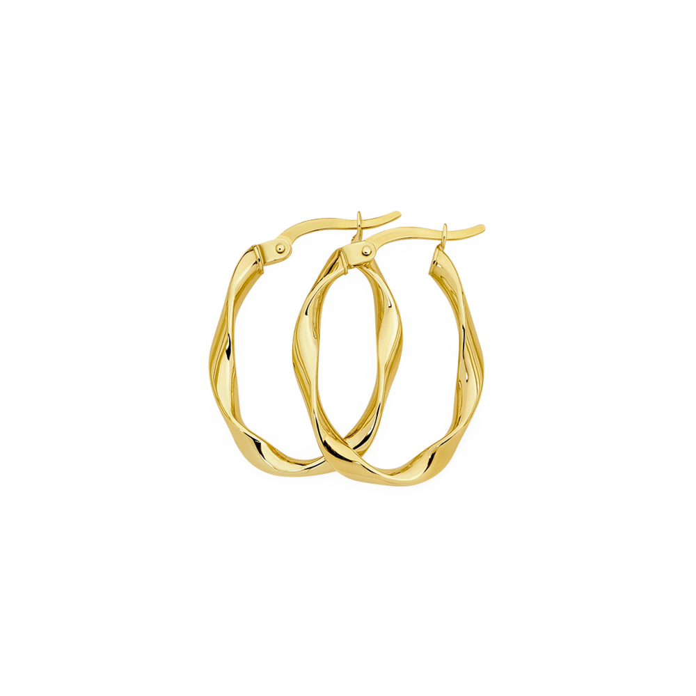 Discover 66+ gold oval hoop earrings latest - esthdonghoadian