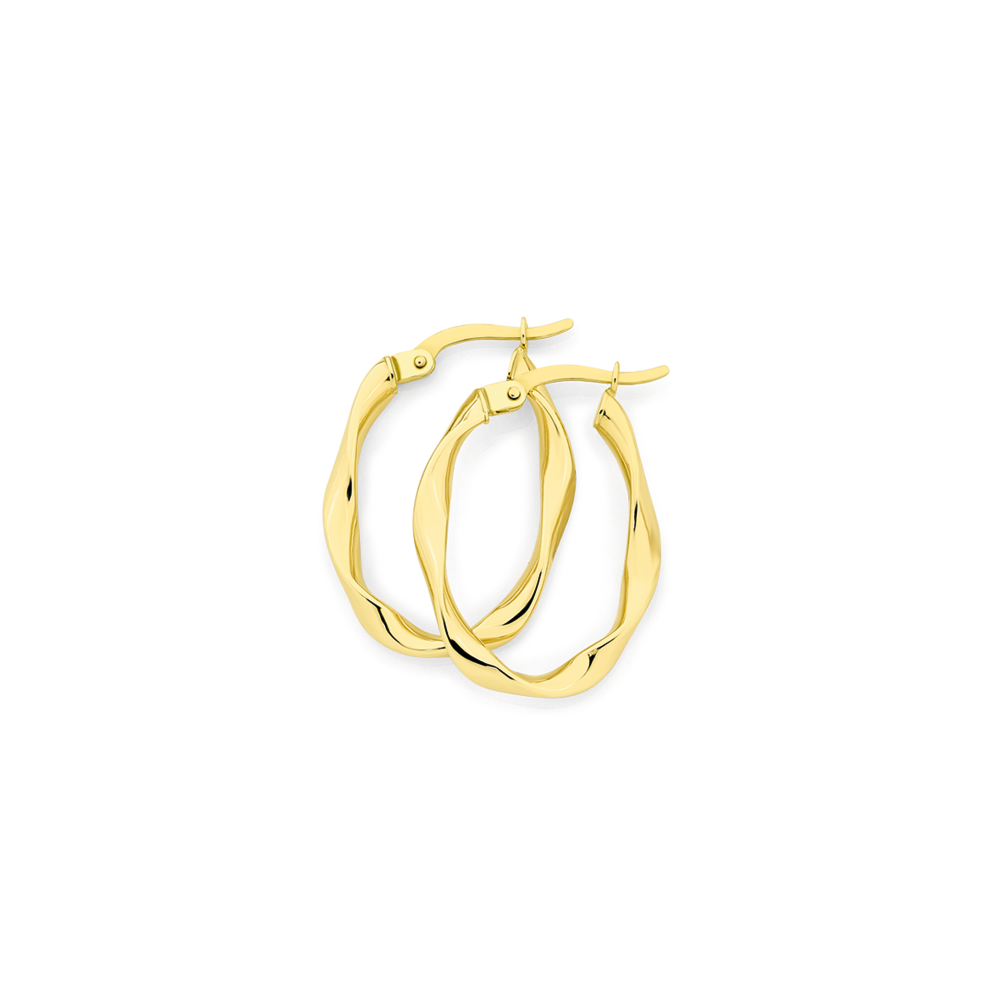 Discover 66+ gold oval hoop earrings latest - esthdonghoadian