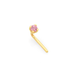9ct Gold Pink CZ Claw-set Nose Stud