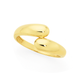 9ct Gold Polished Xover Double Dome Dress Ring
