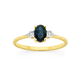 9ct Gold Sapphire & Diamond Ring