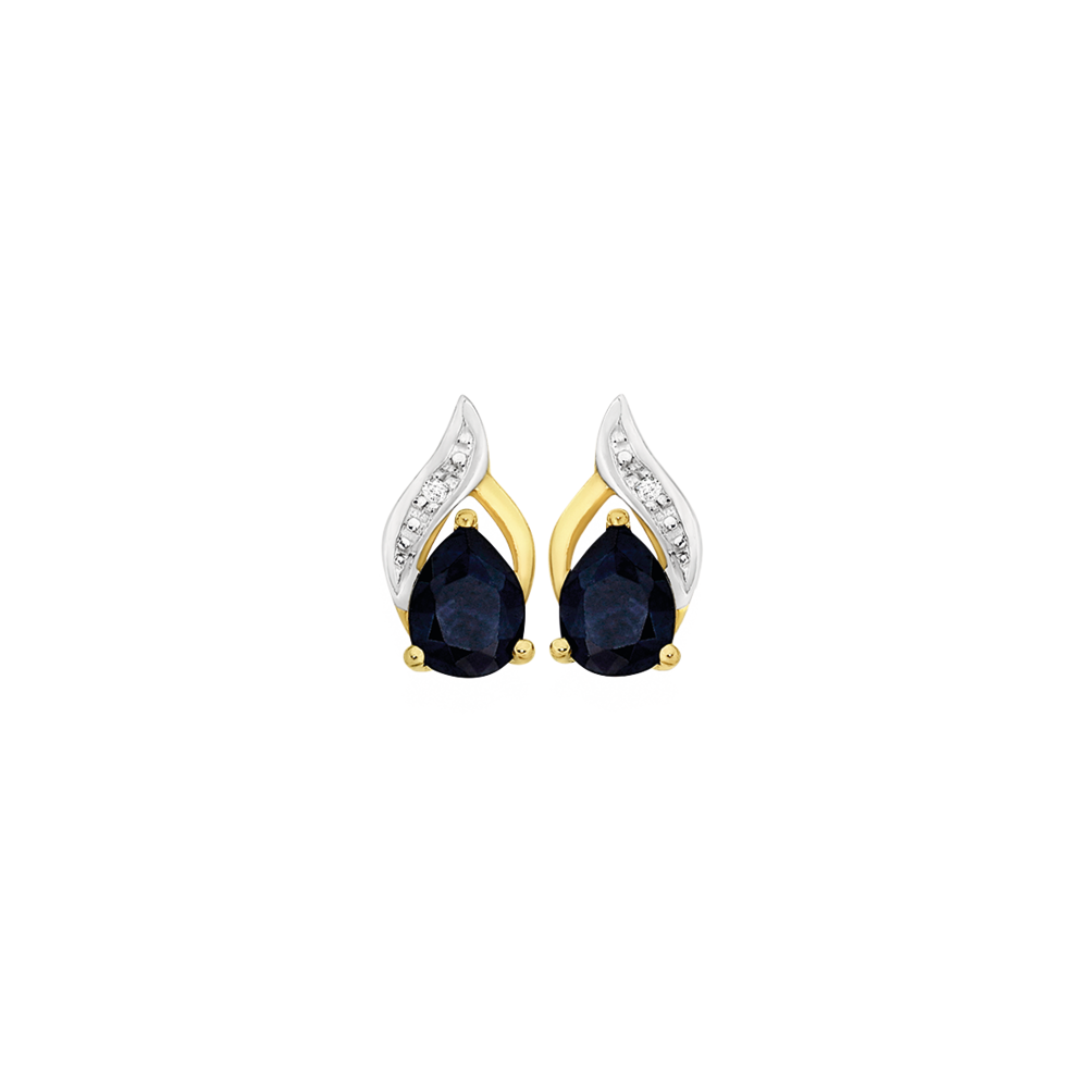 Bon Ton Stud Earrings: 18k Gold, Blue Topaz, Diamonds | Pasquale Bruni –  Pasquale Bruni US