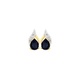9ct Gold Sapphire & Diamond Stud Earrings