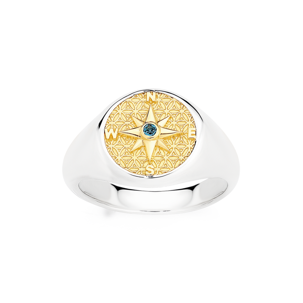 Topaz signet ring clearance