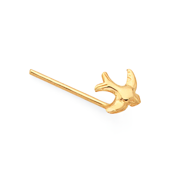 9ct Gold Sparrow Nose Stud