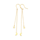 9ct Gold Star & Moon Drop Earrings