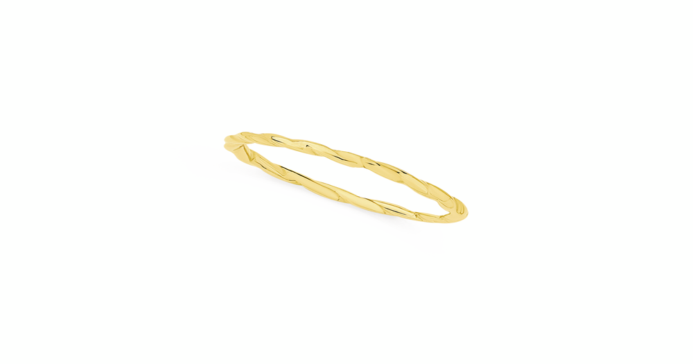 9ct Gold Twist Stacker Ring | Goldmark (AU)