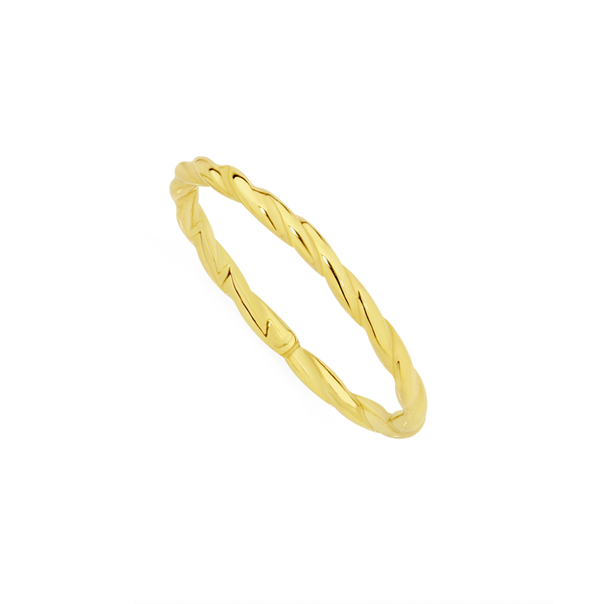 9ct Gold Twist Stacker Ring