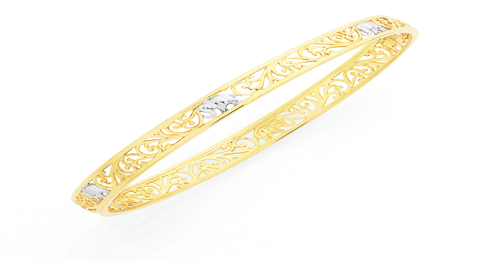Gold bangle goldmark Clearance