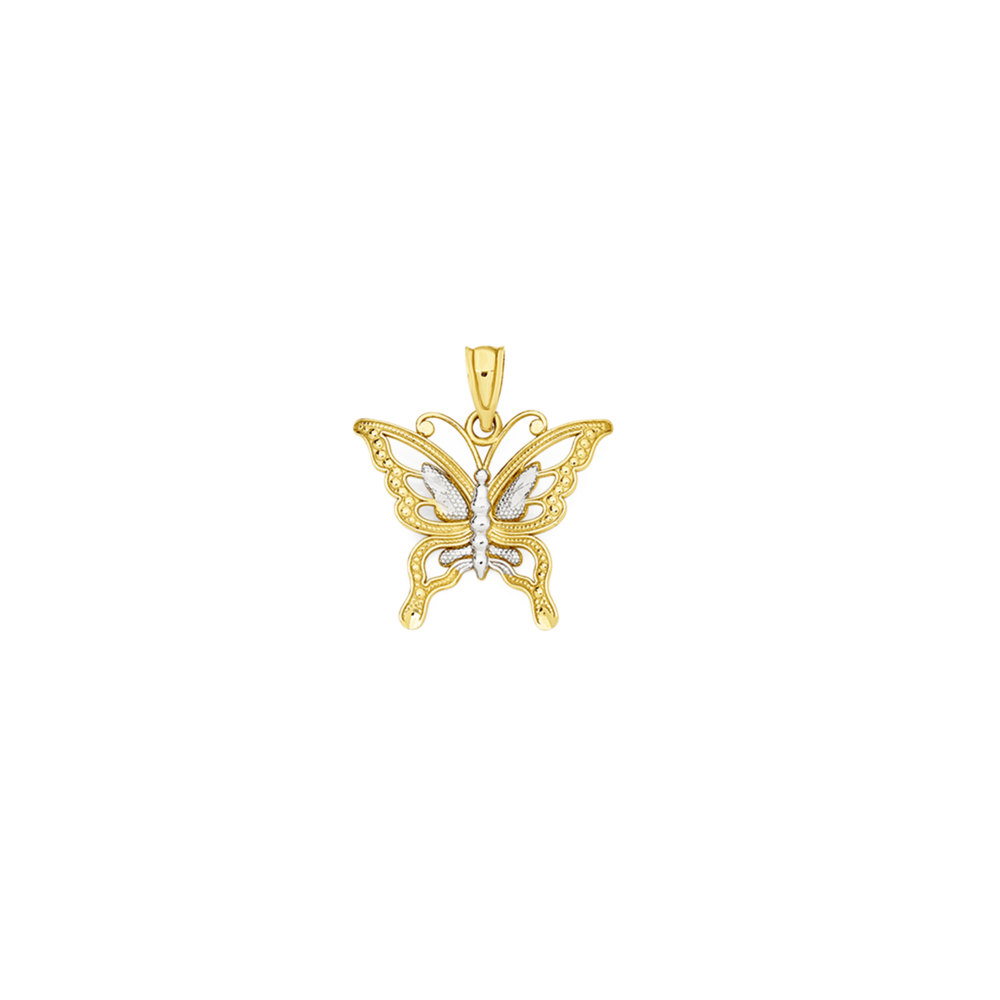 14k discount butterfly pendant
