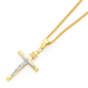 9ct Gold Two Tone INRI Crucifix Pendant