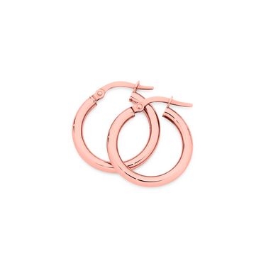 9ct Rose Gold 24G 7mm Nose Ring – No Stone – By Jewellerybox